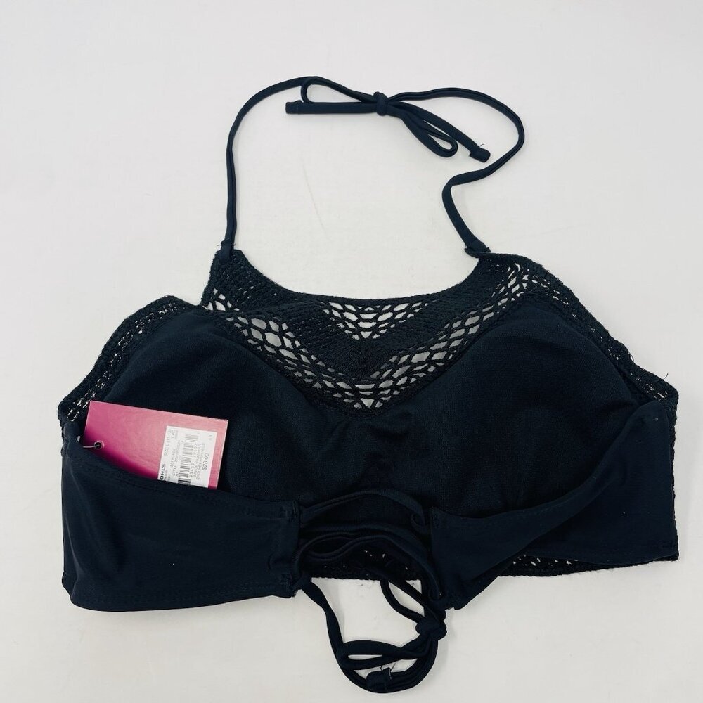 SO Juniors Size Large 11-13 Mix & Match‎ Crochet Halter Swim Bikini Top 1733 - Picture 4 of 8